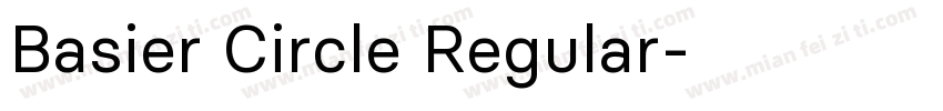 Basier Circle Regular字体转换